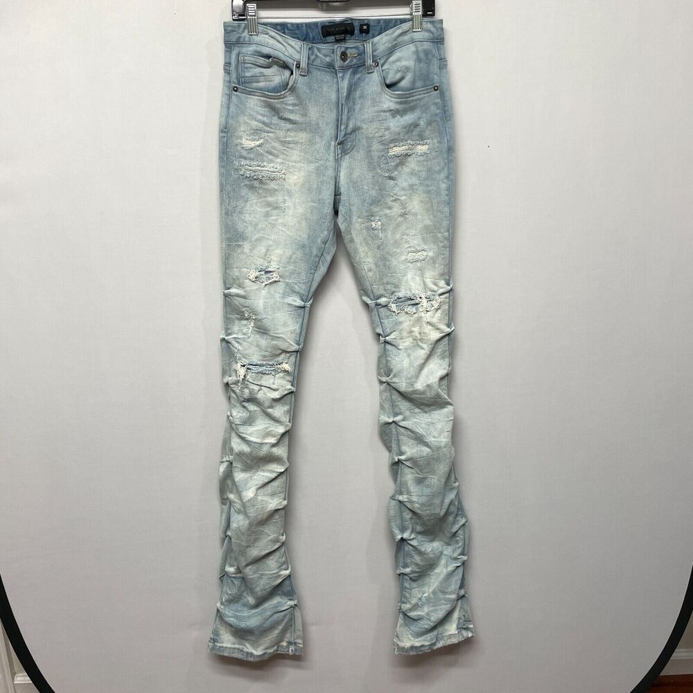 Decibel Men Distressed Slim Skinny Jeans Size 30 Denim B330 -20